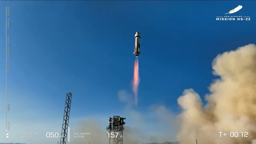 Blue Origin launch 1st mission in 15 months today