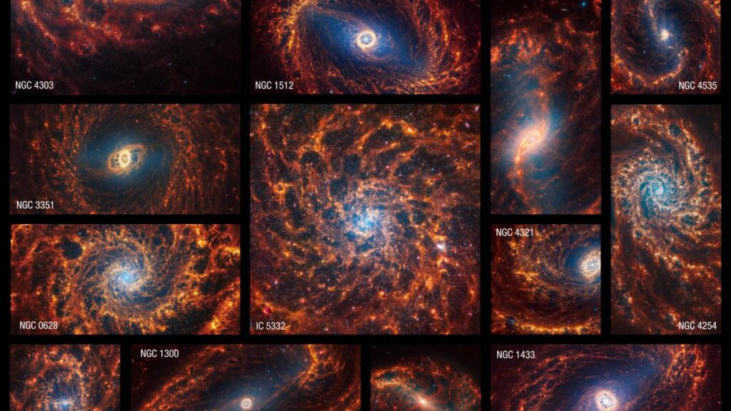 James Webb Space Telescope Observes 19 Intricate Galaxy Structures In Stunning Detail.