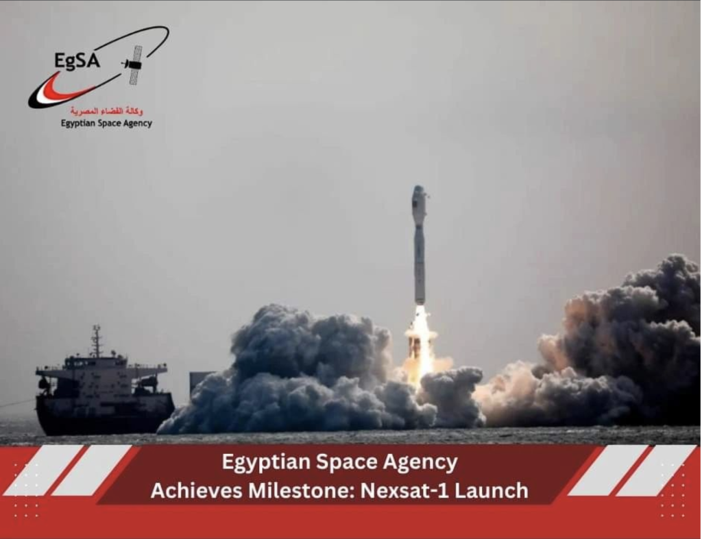 Egypt Launches Experimental Satellite, Nexsat-1.