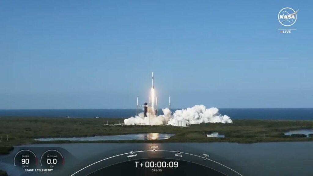 SpaceX Launches Its 30th Dragon Cargo Mission To The ISS.