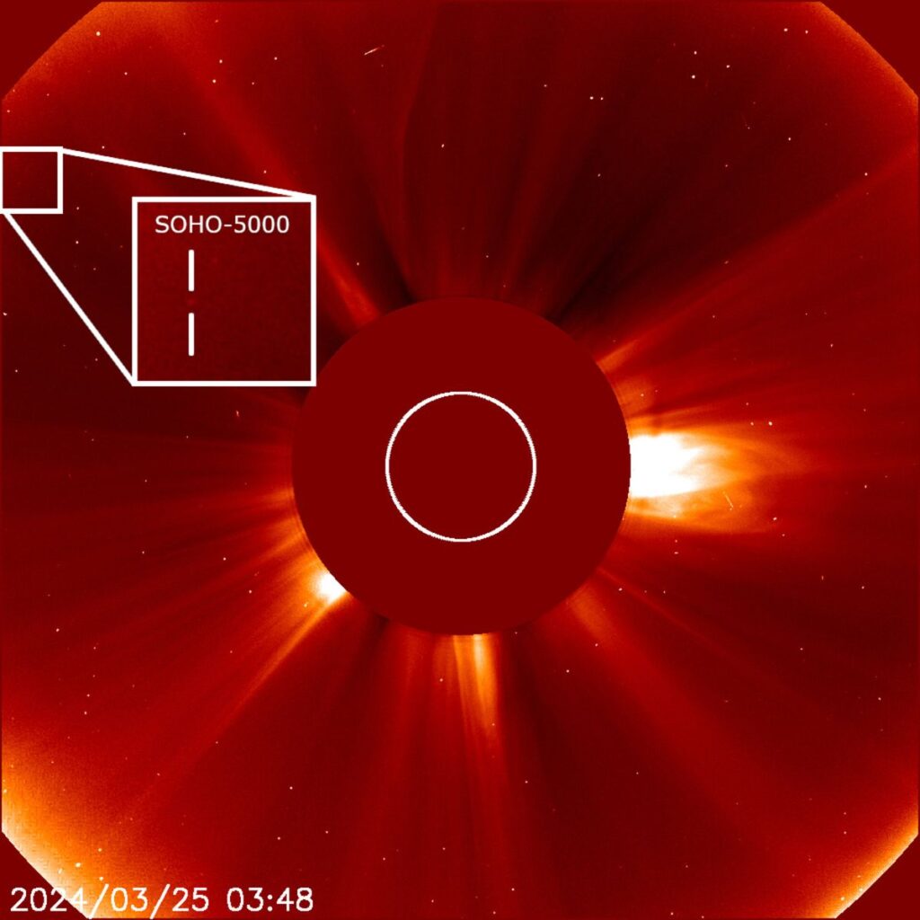 5000th Comet For Sun-Observing SOHO Spacecraft.