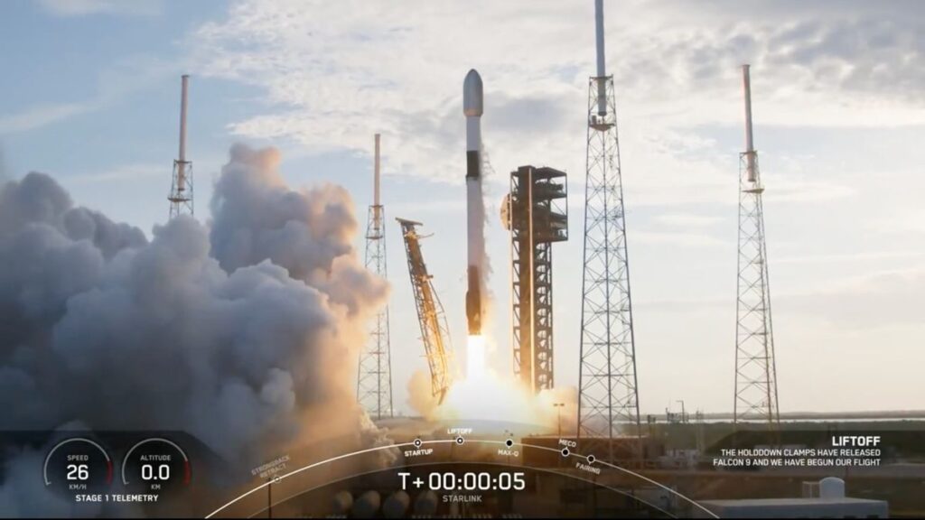 SpaceX Launches Starlink Satellites On Company’s 40th Mission of 2024.