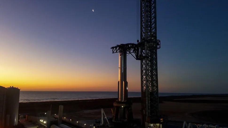 SpaceX Moves Super Heavy Booster To Pad Ahead Of 4th Starship Flight.