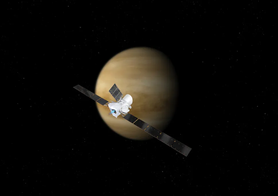 Venus Is Leaking Carbon And Oxygen, A Fleeting Visit By BepiColombo Reveals.