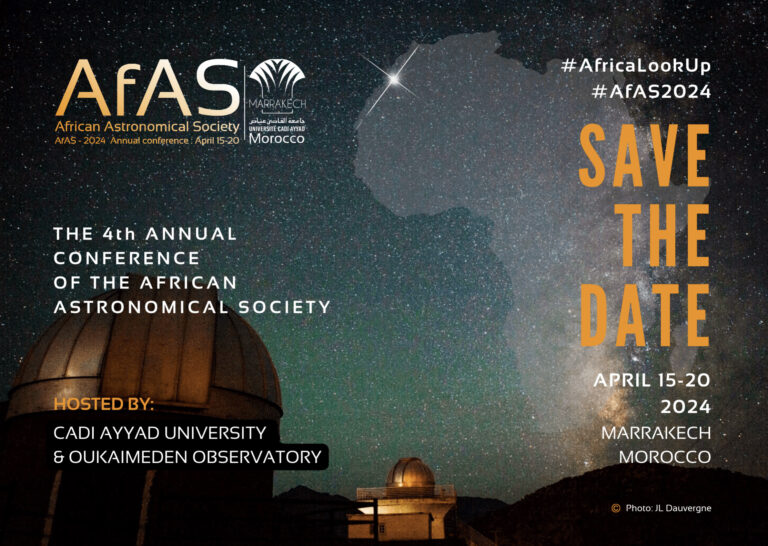 The 4th Annual Conference of the African Astronomical Society To Be Held In Morocco.