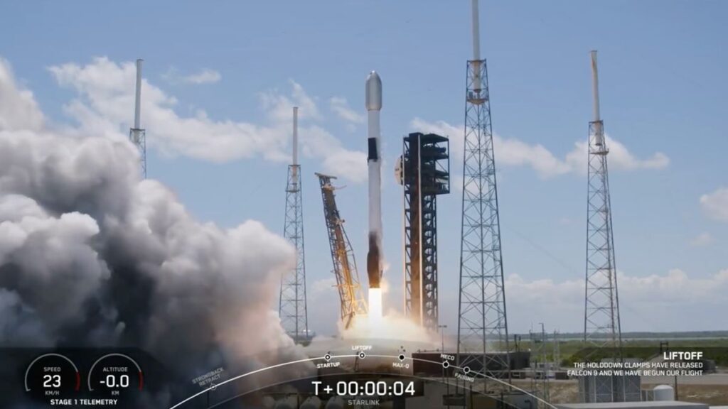 SpaceX Launches 23 Starlink Satellites From Florida.