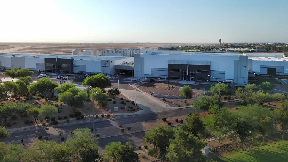 Virgin Galactic Completes New Delta Space Plane Manufacturing Facility In Arizona.