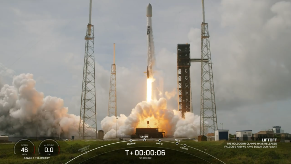 Used SpaceX Rocket Launches 7,001st Starlink Satellite (and 20 others), Lands At Sea.