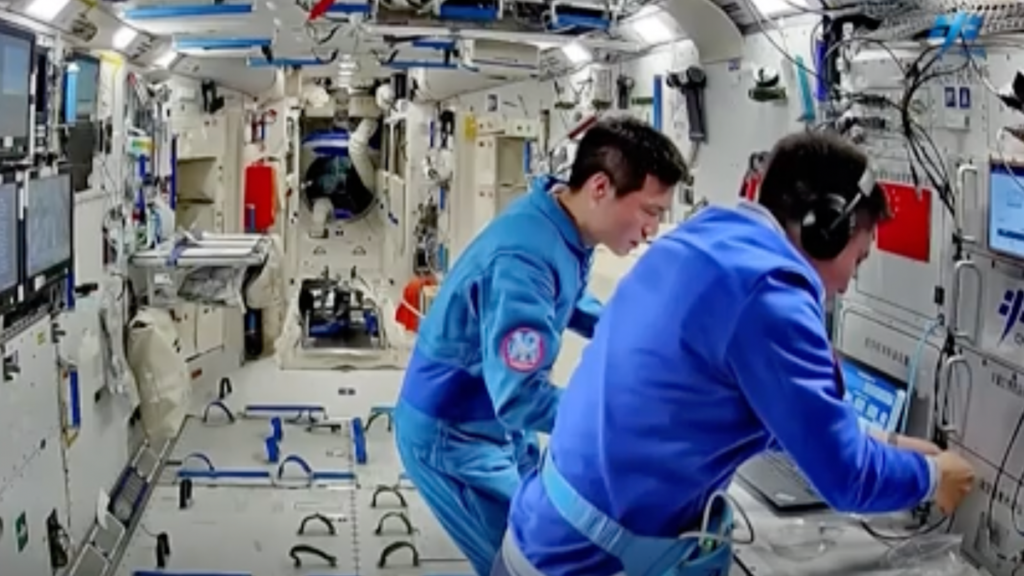 Chinese Astronauts Study Ancient Microbes Aboard Tiangong Space Station.